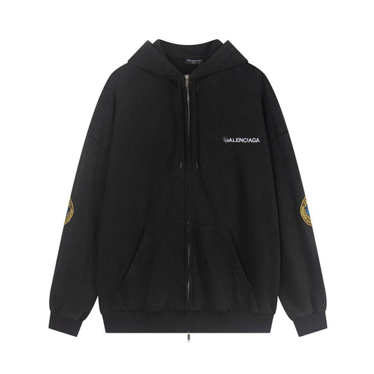 2025SS Unisex Oversized Couples Hoodie – Premium 100% Cotton Crew Neck Sweatshirt