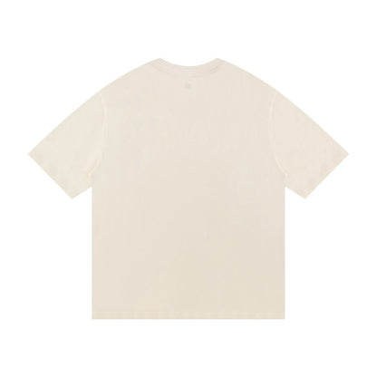 AMI Paris Neutral Tones Unisex T-Shirt - Premium Cotton Tee