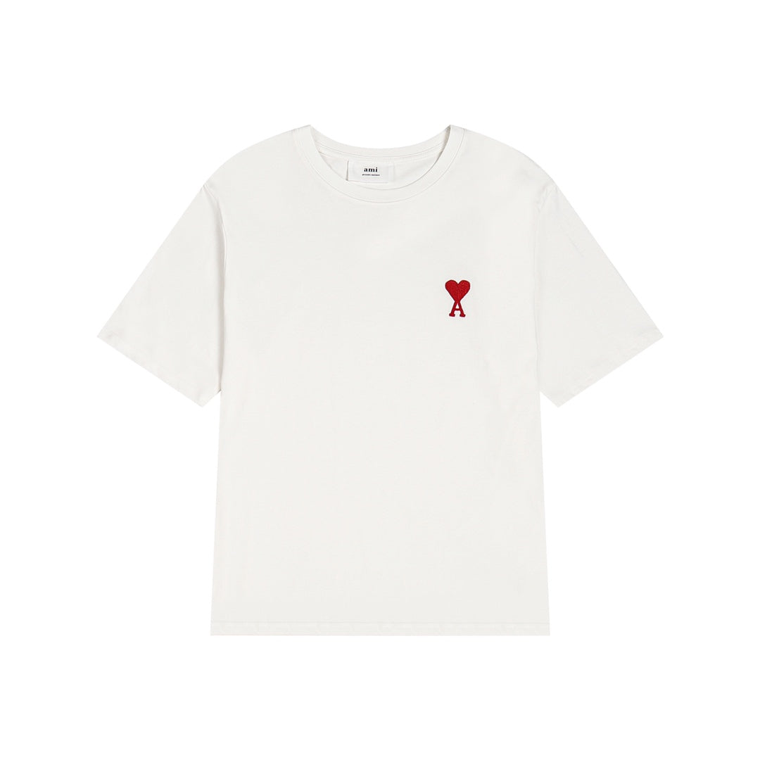 AMI Paris Heart Logo Unisex T-Shirt - Premium Cotton Tee