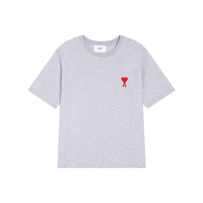 AMI Paris Heart Logo Unisex T-Shirt - Premium Cotton Tee