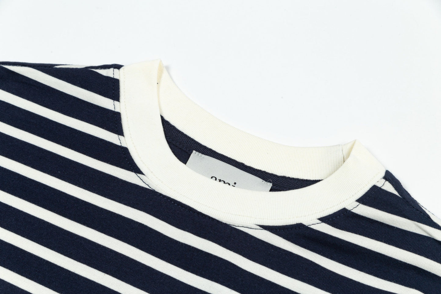 AMI PARIS Women's Striped T-Shirt - Classic French Style Tee