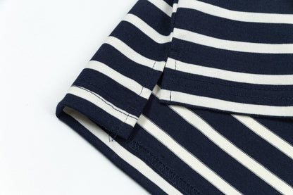 AMI PARIS Women's Striped T-Shirt - Classic French Style Tee