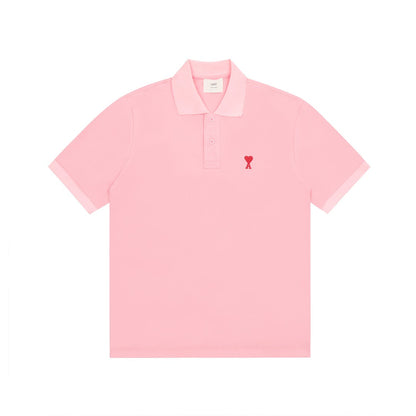 AMI PARIS Unisex Polo Shirt - Classic Designer Cotton Polo