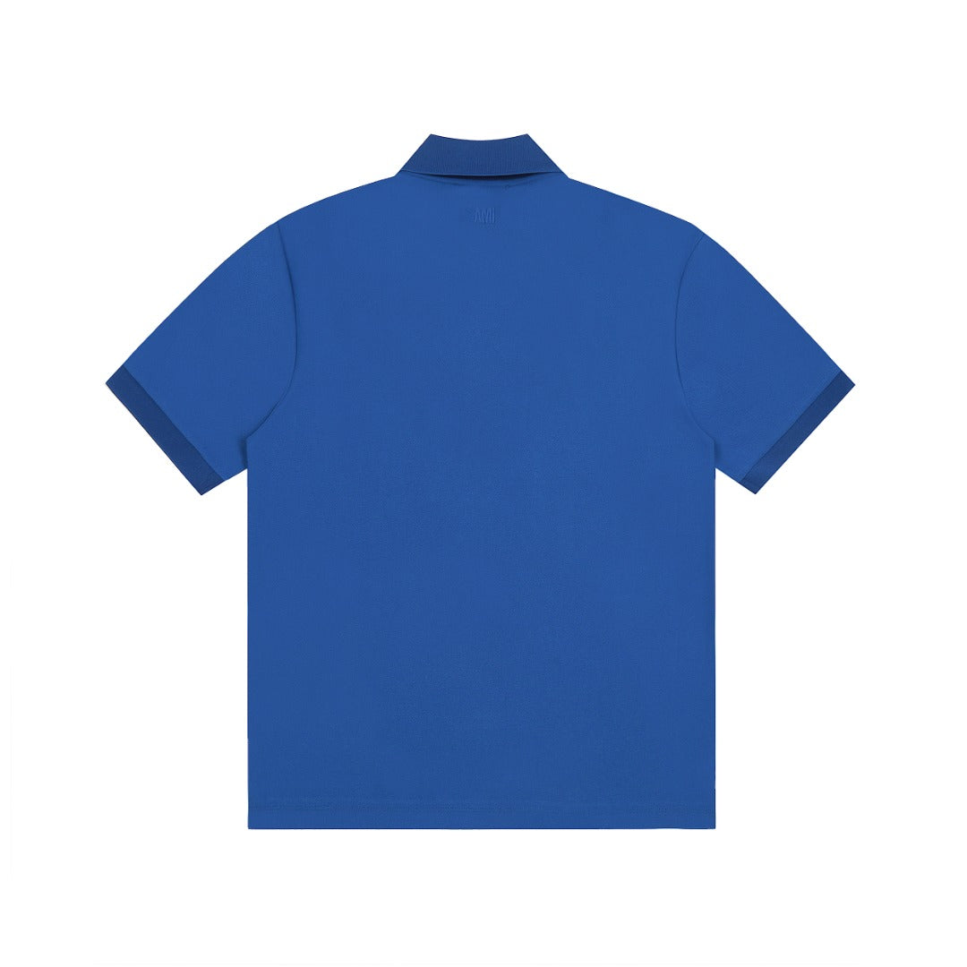 AMI PARIS Unisex Polo Shirt - Classic Designer Cotton Polo