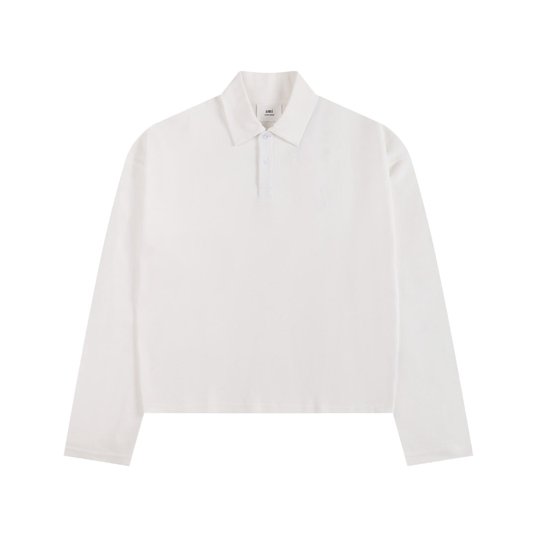 AMI PARIS Unisex Long-Sleeve T-Shirt - Premium Cotton Tee