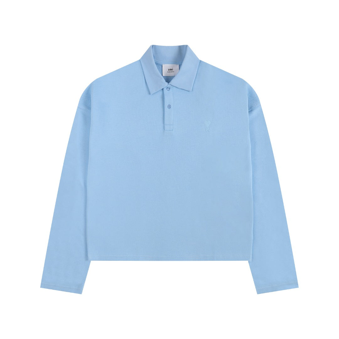 AMI PARIS Unisex Long-Sleeve T-Shirt - Premium Cotton Tee