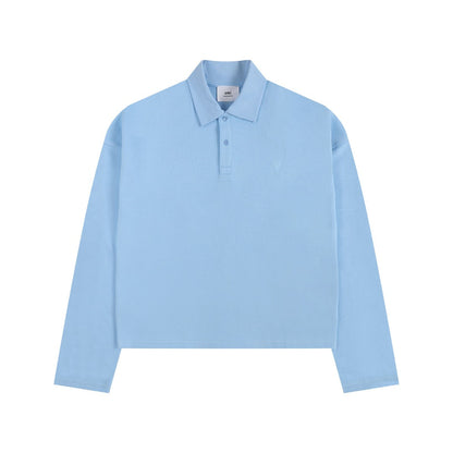 AMI PARIS Unisex Long-Sleeve T-Shirt - Premium Cotton Tee