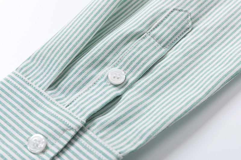 AMI PARIS Striped Shirt - Blue & Green Collection