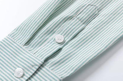 AMI PARIS Striped Shirt - Blue & Green Collection