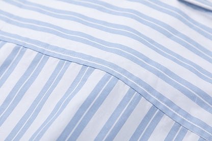 AMI PARIS Unisex Short-Sleeve Striped Shirt - Classic Style