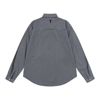 AMI PARIS Unisex Striped Shirt - Premium Cotton