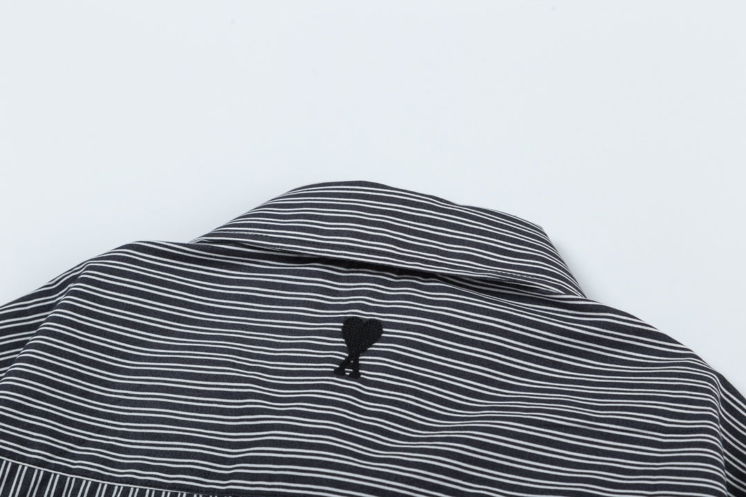 AMI PARIS Unisex Striped Shirt - Premium Cotton