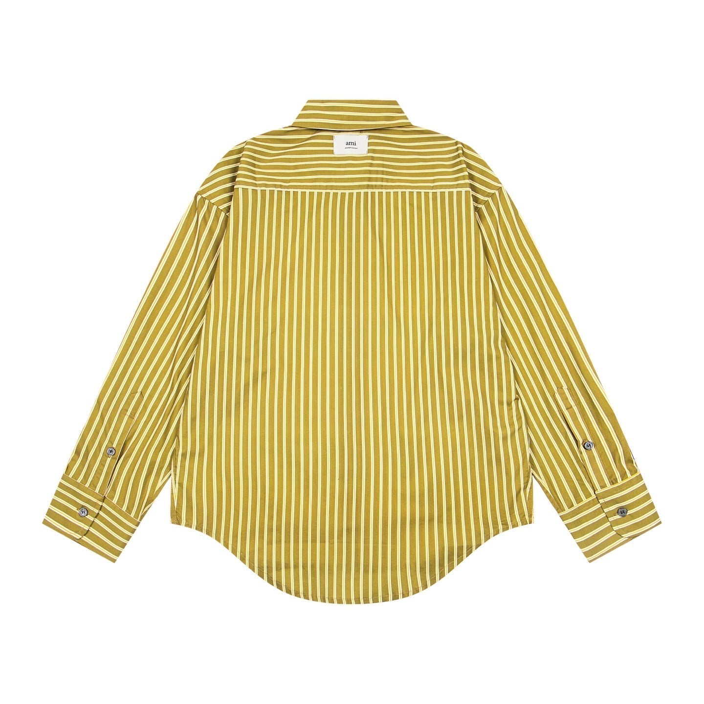 AMI PARIS Unisex Long-Sleeve Striped T-Shirt