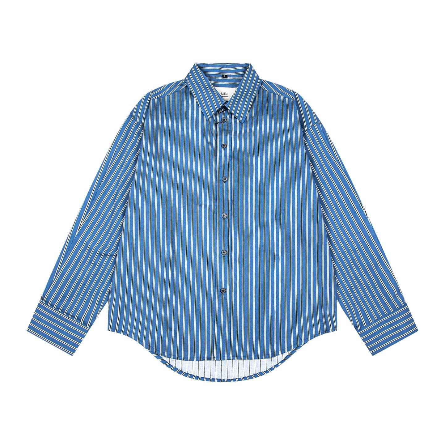 AMI PARIS Unisex Long-Sleeve Striped T-Shirt