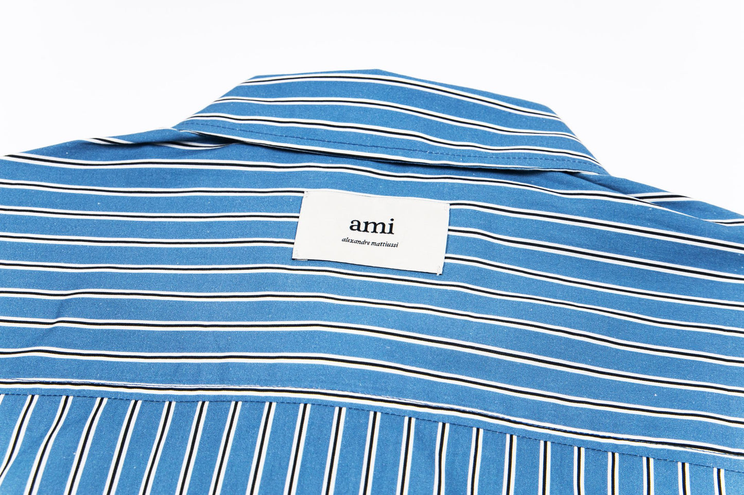 AMI PARIS Unisex Long-Sleeve Striped T-Shirt