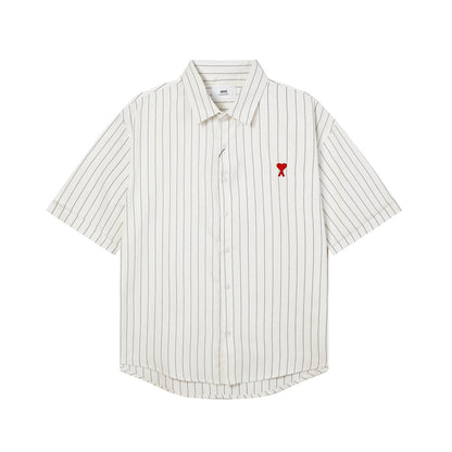 AMI PARIS Unisex Striped Shirt - Classic Stripes