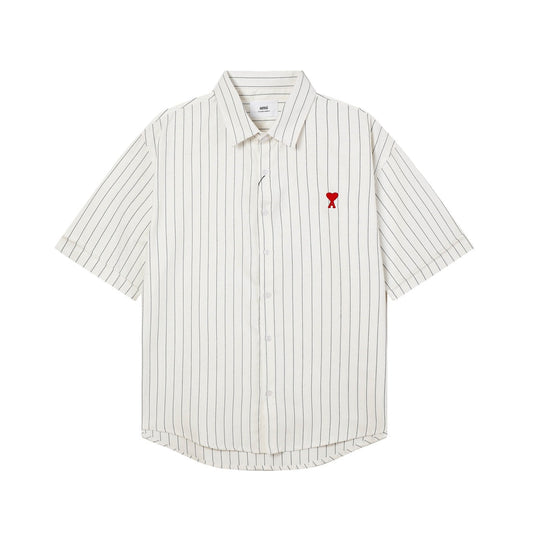 AMI PARIS Unisex Striped Shirt - Classic Stripes