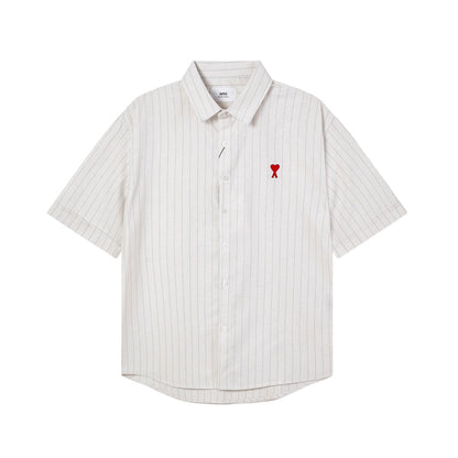 AMI PARIS Unisex Striped Shirt - Classic Stripes