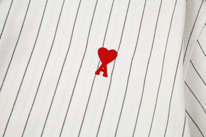 AMI PARIS Unisex Striped Shirt - Classic Stripes