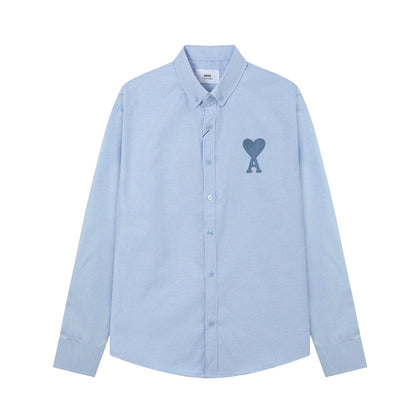 AMI PARIS Unisex Casual Shirt - Premium Cotton Blend