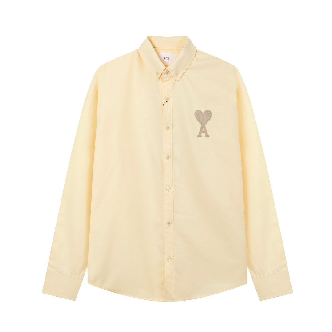 AMI PARIS Unisex Casual Shirt - Premium Cotton Blend