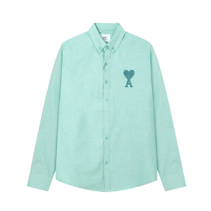 AMI PARIS Unisex Casual Shirt - Premium Cotton Blend