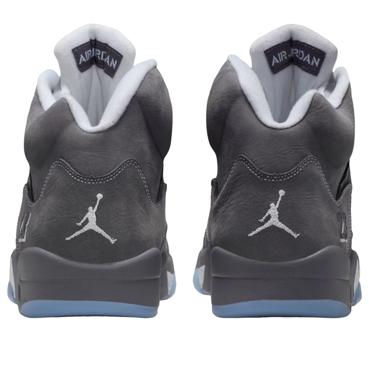 Nike Air Jordan 5 Retro Gray & Icy Blue Sneakers