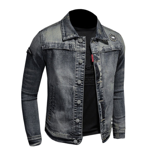 New-DSQ2 Distressed Denim Jacket