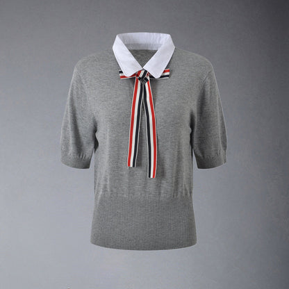 Thom Browne Women Ribbon POLO shirt