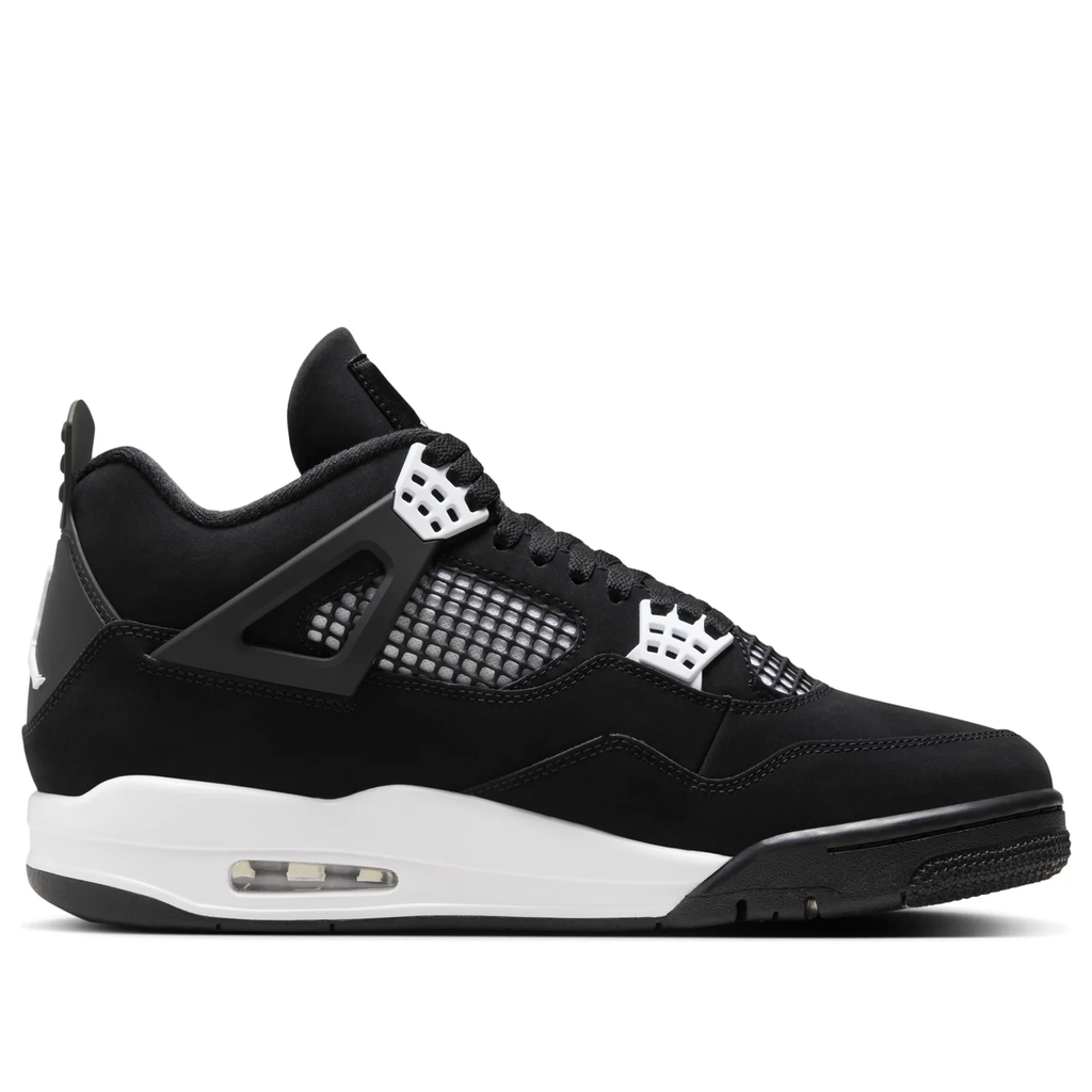 Nike Air Jordan 4 Retro White Thunder Black & White Sneakers