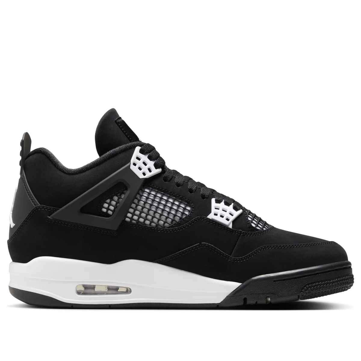 Nike Air Jordan 4 Retro White Thunder Black & White Sneakers