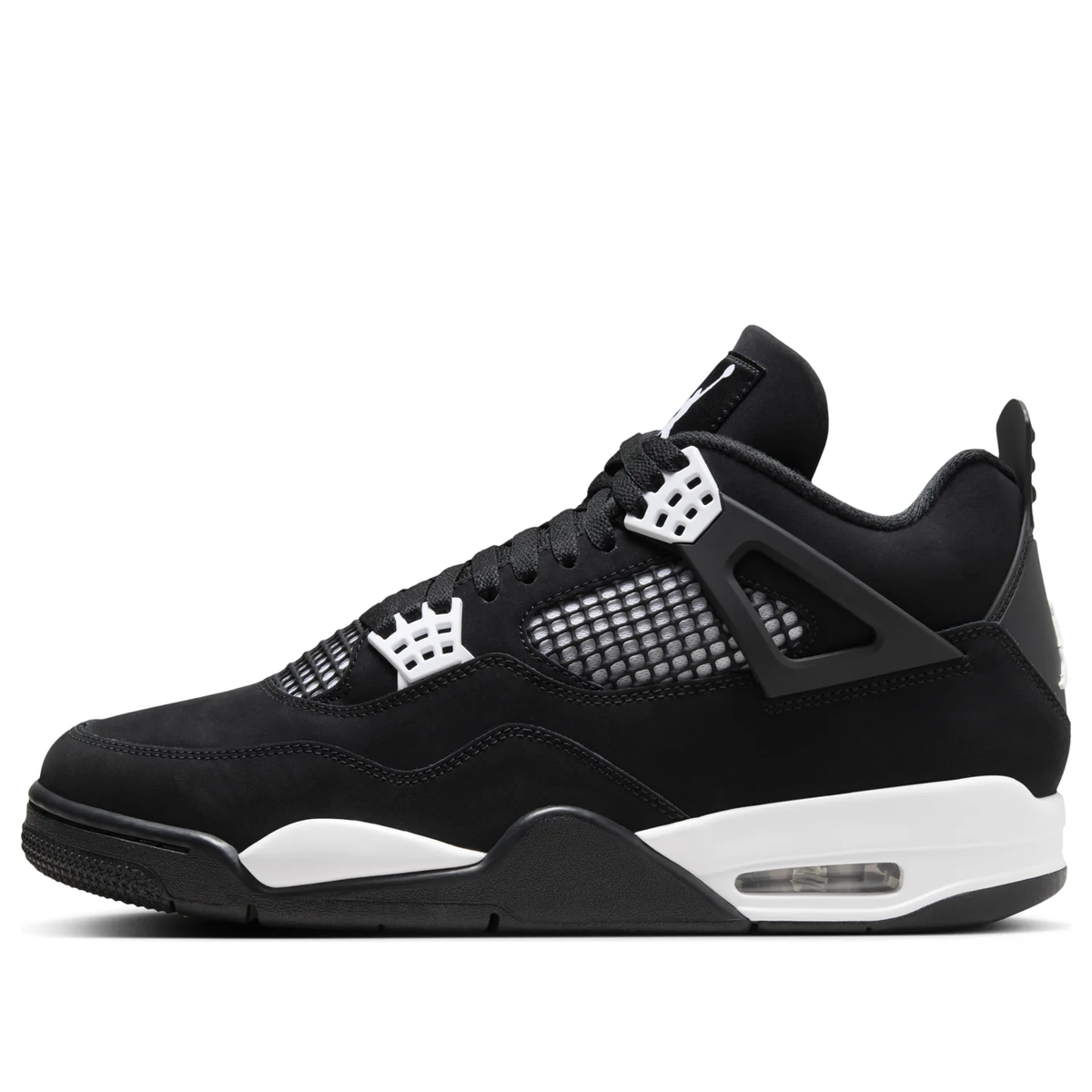 Nike Air Jordan 4 Retro White Thunder Black & White Sneakers