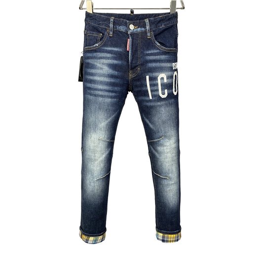 New-DSQ2 Blue Ripped Jeans