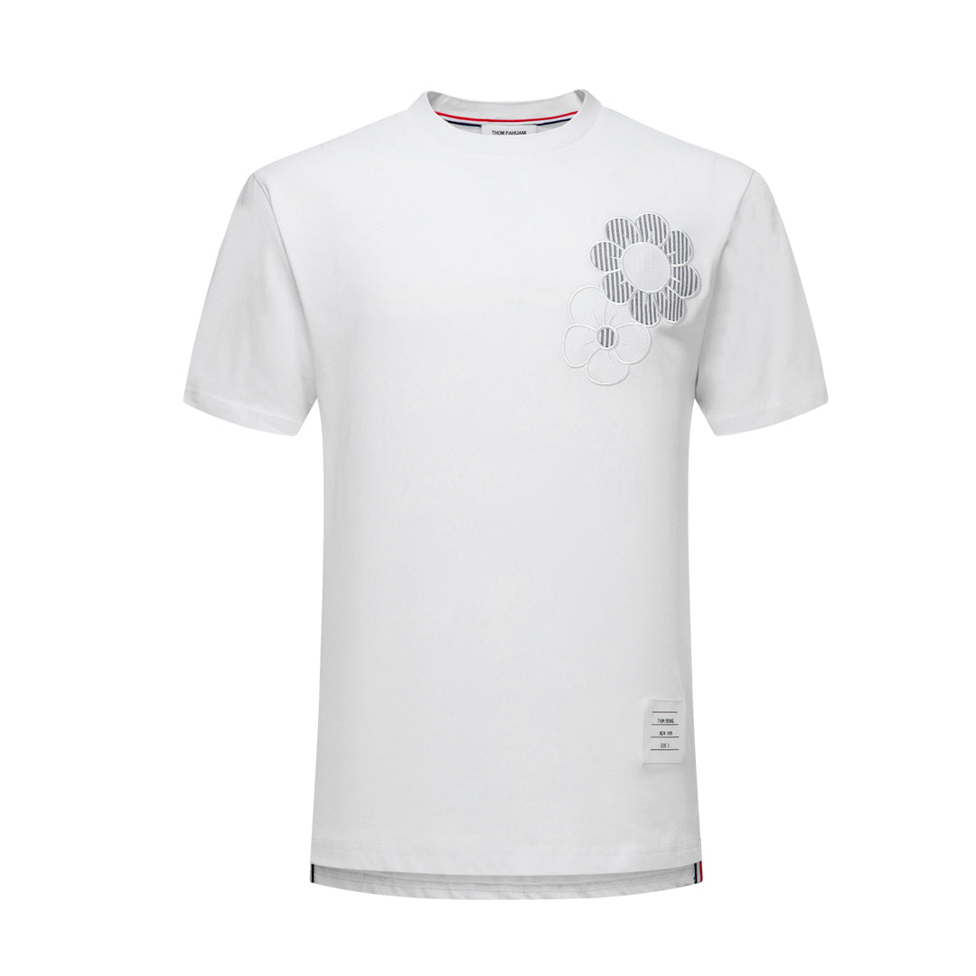 Thombrowne Floral Embroidery T-shirt