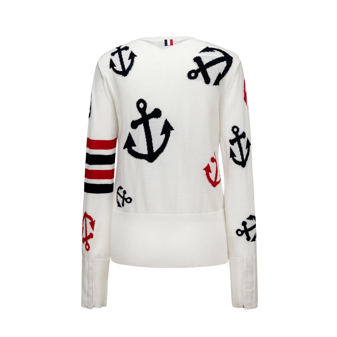 Thom Browne  Women Anchor print Sweaters
