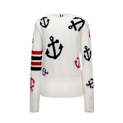 Thom Browne  Women Anchor print Sweaters