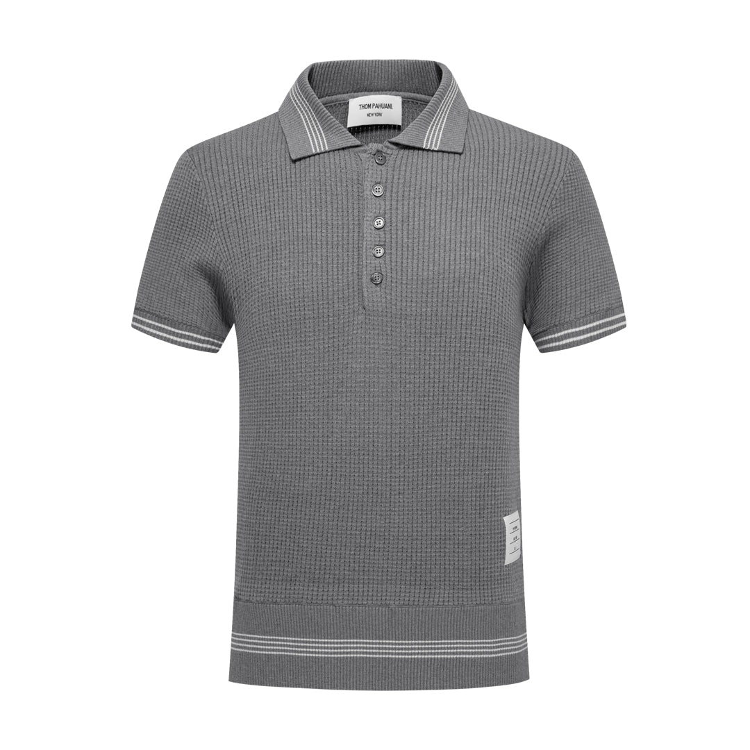 Thom Browne Waffle fabric POLO Shirt