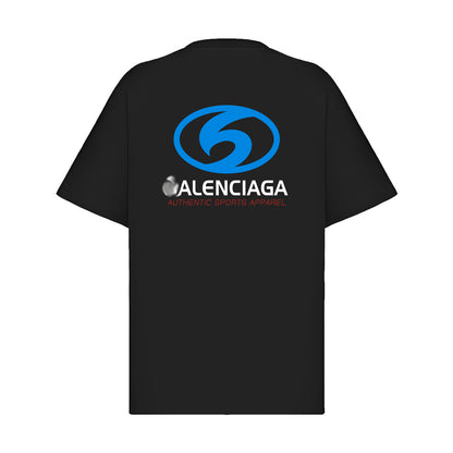 Balenciaga 2025 SS Oversized Logo Print T-Shirt – 100% Cotton