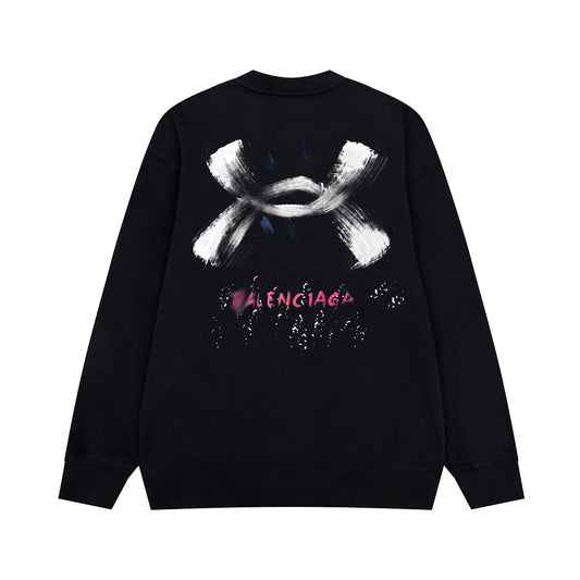 2025SS Oversized LOGO Print Couples Sweatshirt | 100% Cotton Streetwear