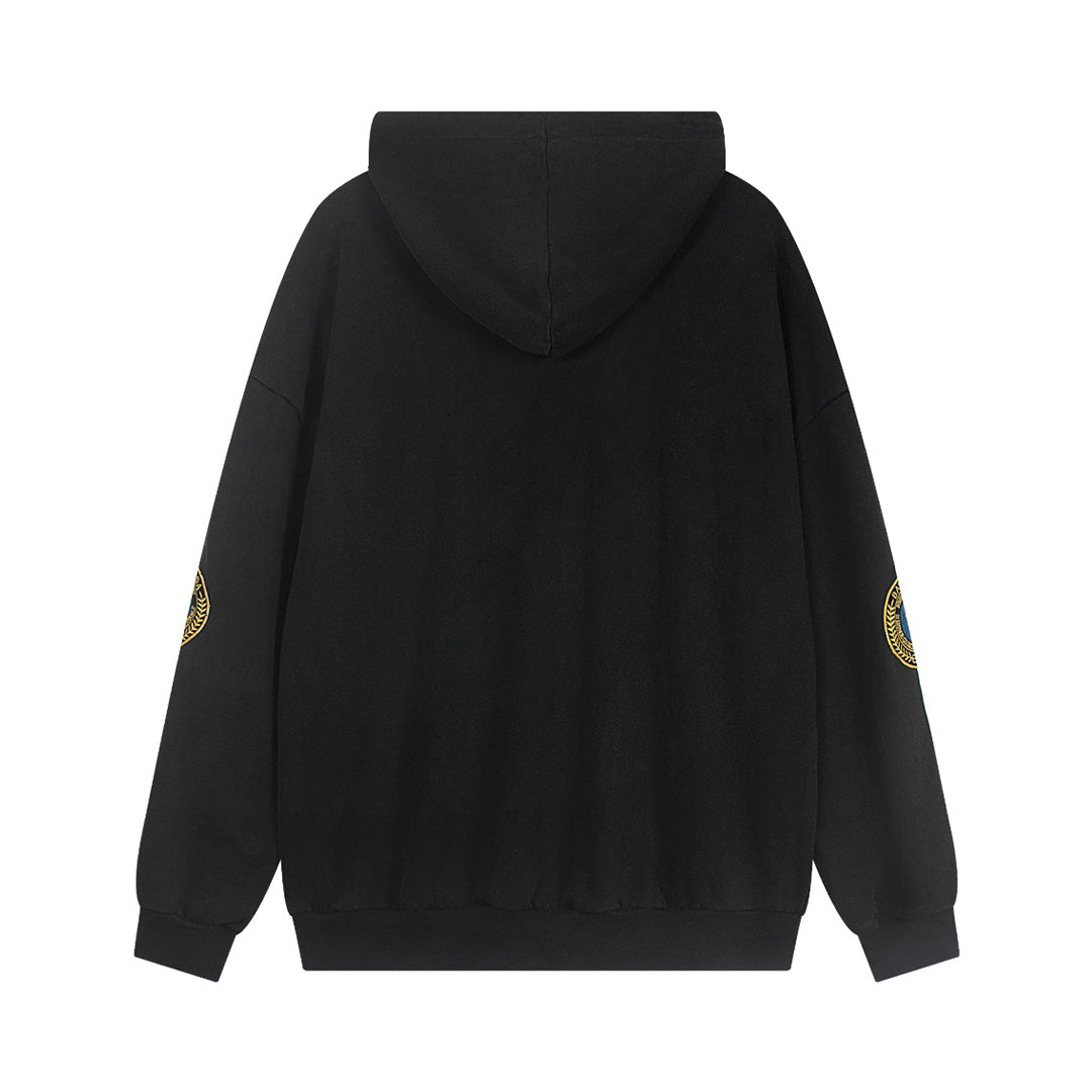 2025SS Unisex Oversized Couples Hoodie – Premium 100% Cotton Crew Neck Sweatshirt