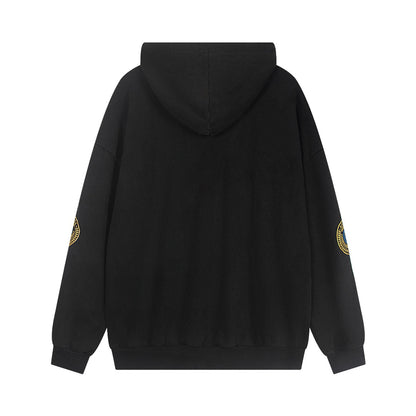 2025SS Unisex Oversized Couples Hoodie – Premium 100% Cotton Crew Neck Sweatshirt