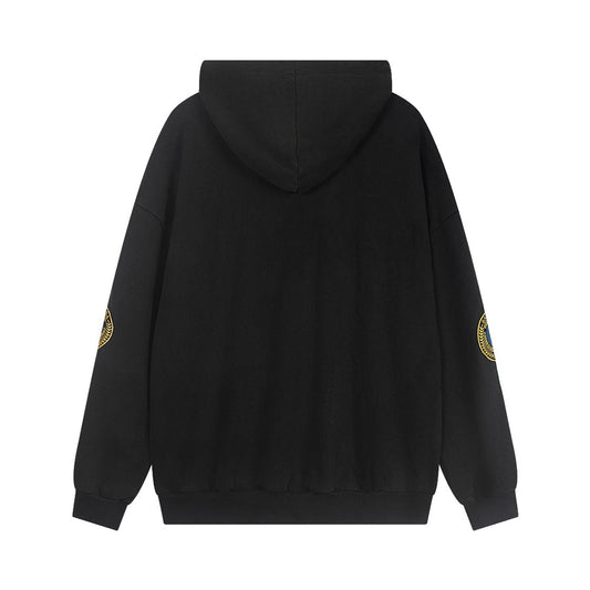 2025SS Unisex Oversized Couples Hoodie – Premium 100% Cotton Crew Neck Sweatshirt