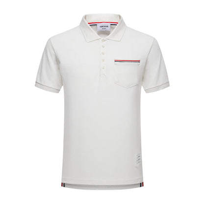 Thom Browne  Pocket Stripes POLO Shirt