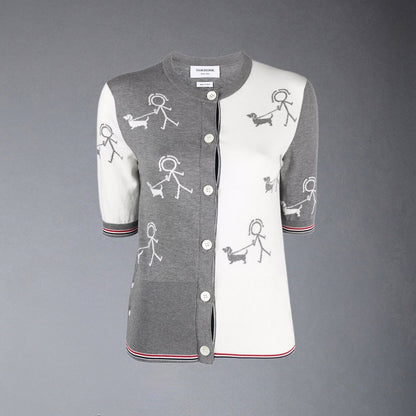 Thom Browne  Women puppy POLO shirt