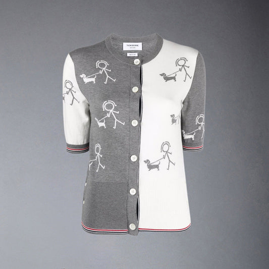 Thom Browne  Women puppy POLO shirt