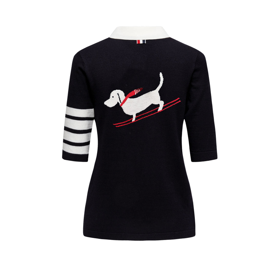 Thom Browne  Women puppy POLO shirt