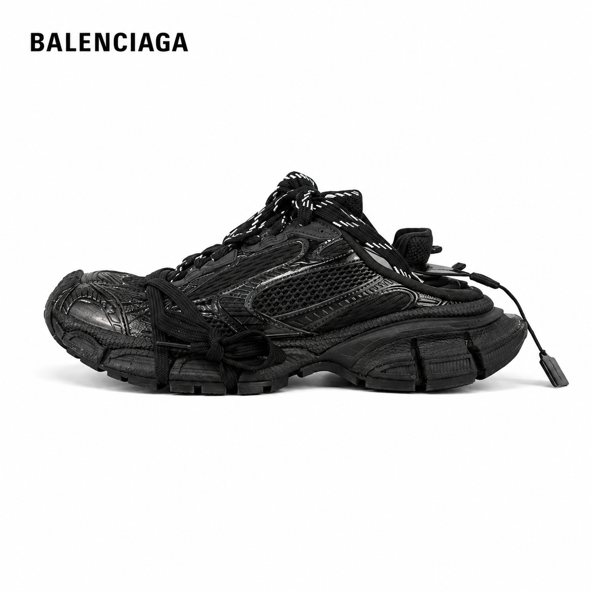 Balenciaga 3XL Layered Mesh Lace-Up Sneakers