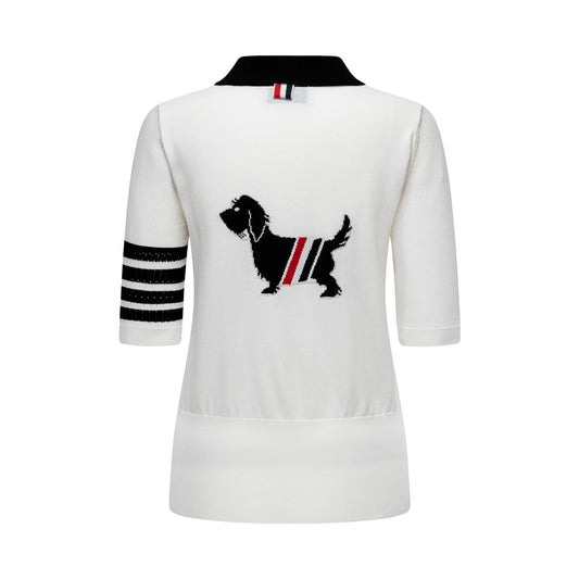 Thom Browne  Women puppy POLO shirt