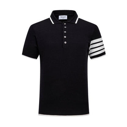 Thom Browne Contrast stripes POLO Shirt