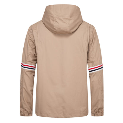 Thom Browne  Khaki Hooded Jacket